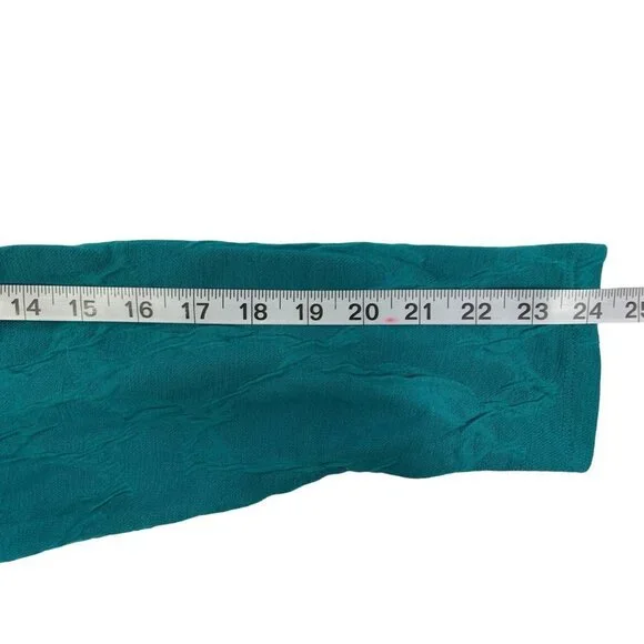 Simply Vera Women's Touching Teal Blouse - Picture 7 of 7